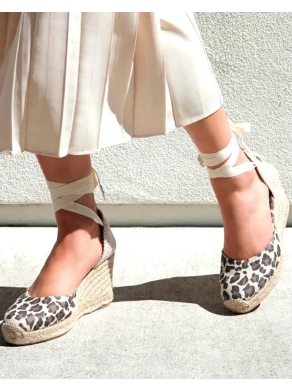 NWOT Margaux ‘Ankle Wrap Espadrille Wedges' in 